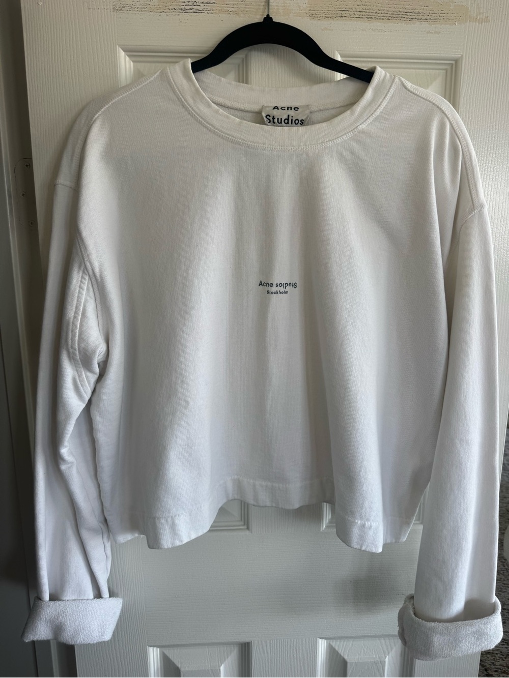 Acne Studios White Odice Sweater